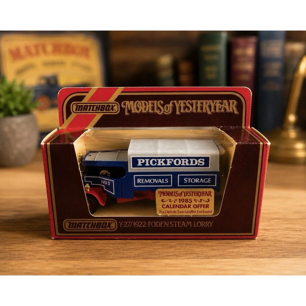 Matchbox Y-27 1922 Foden Steam Lorry Pickfords 1:72 Advertising Specimen NIB VTG